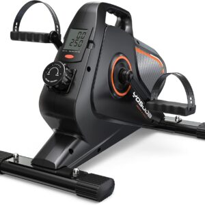 YOSUDA Under Desk Bike Pedal Exerciser – Magnetic Mini Exercise Bike for Arm/Leg Exercise, Desk Pedal Bike for Home/Office Workout