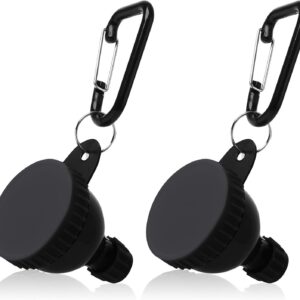 2 Pcs Protein Powder Container, Portable Protein Powder Travel Container, Protein Powder Funnel, Water Bottle Funnels for Powder Mixes, Pre Workout/Gym Supplement Funnel Keychain (50ml)