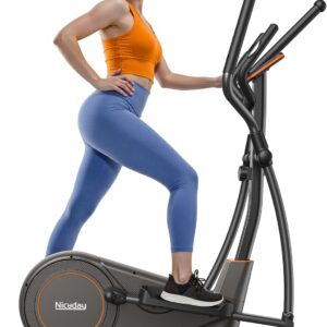 Niceday Elliptical Machine, Elliptical Exercise Machine for Home with Hyper-Quiet Magnetic Driving System, Elliptical Trainer with 15.5IN-20IN Stride, 16 Resistance Levels, 500LBS Loading Capacity