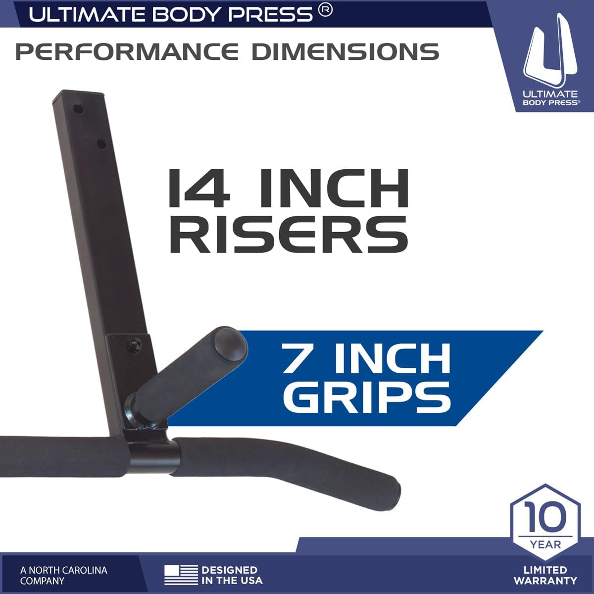 Joist Mount Pull Up Bar with Extra Hardware and Mounting Template for Easy Install to Beam or Rafter by Ultimate Body Press - Image 5