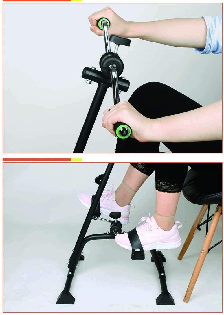 Pedal Exerciser Bike Hand Arm Leg and Knee Peddler Adjustable Fitness Equipment for Seniors, Elderly Home Pedal Exercise Bike for Total Body, with Gift Box - Image 4