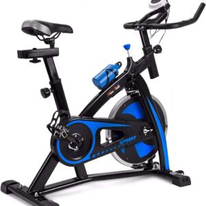 XtremepowerUS Exercise Bike 22lb Flywheel Stationary Workout Machine