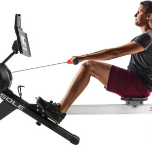 New 2023 Rowing Machine, SR550 Sole Fitness Rower, Foldable Rowing Machines for Home Use, Bluetooth, Touch Screen, Heart Monitoring, Air & Magnetic Resistance Row Machine, Rowers for at Home Exercise
