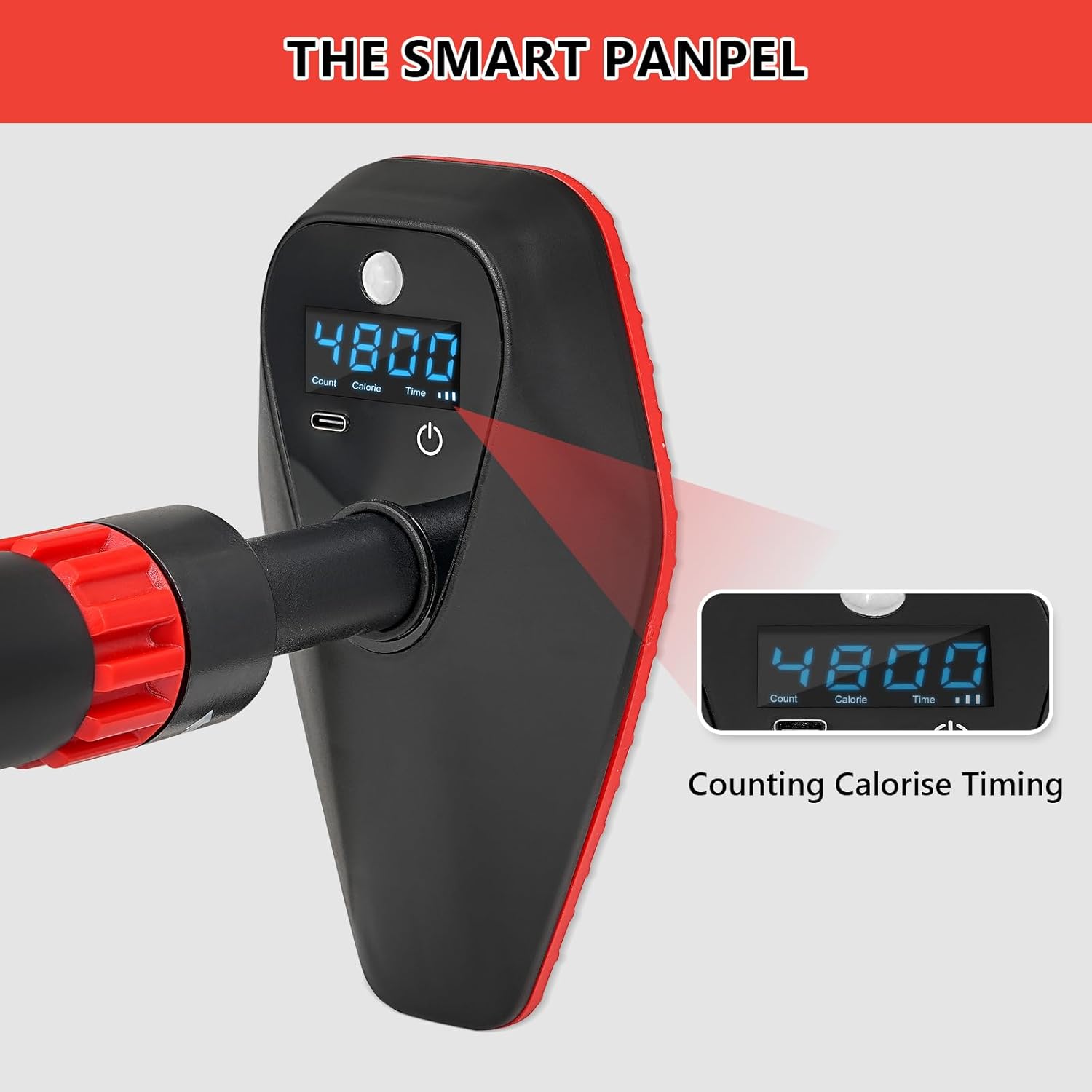 Pull Up Bar for Doorway, Door Frame Chin Up Bar without Screw Exercise Bars for Home Workouts Strength Training Adjustable Pull-up Bars with Smart Count/Timer/Calorie Tracker Home Gym Equipment Indoor - Image 3