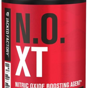 Jacked Factory N.O. XT Nitric Oxide Supplements for Men w/Nitrosigine L Arginine L Citrulline Supplement for Muscle Pumps & Vascularity – Pre Workout Nitric Oxide Booster & Muscle Builder – 90 Caps