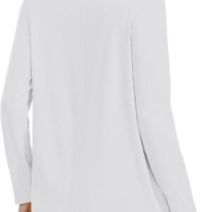PINSPARK Workout Tops for Women Long Sleeve Yoga Shirts Crew Neck Athletic Top Loose Fit for Running Gym Hiking