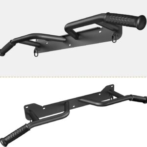 Kipika Pull Up Bar for Doorway Wall Mounted Multi-Grip Strength Bar with Resistance Band Hooks | Heavy-Duty Multifunctional Chin Up Bar for Home Gym Workout | 39-Inch Wide 600 Lbs Capacity