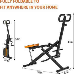 Magnetic Rowing Machine for Home Adjustable 8-Speed Booster Burn Fat & Sculpt Muscles Supports Up to 265 LBS Phone/Tablet-Ready Design