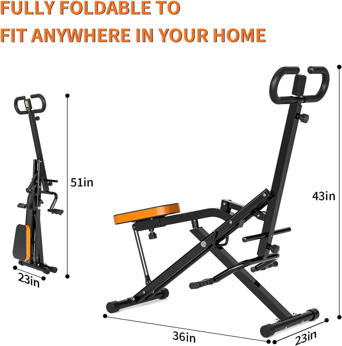 Magnetic Rowing Machine for Home Adjustable 8-Speed Booster Burn Fat & Sculpt Muscles Supports Up to 265 LBS Phone/Tablet-Ready Design - Image 2