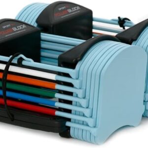 PowerBlock Sport 24 Adjustable Dumbbells, 3-24 lb. Durable Steel Build, Innovative At Home Workout Equipment, All-in-One Strength Training