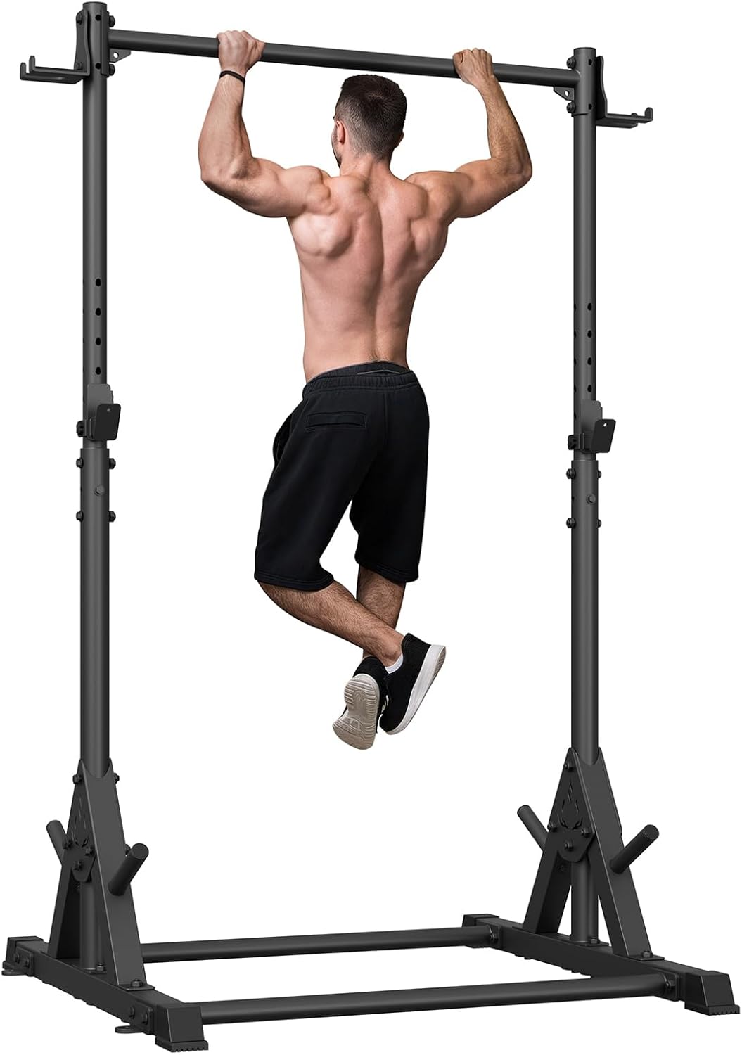 Pull Up Station, Strength Training Workout Pull Up Bar Free Standing, Adjustable Heavy Duty Pullup Bar Station, 600LBS Weight Capacity