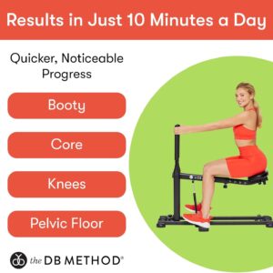 The DB Method Squat Machine, Workout Equipment for Home Gym, Exercise Leg and Glutes, Low Impact Lower Body Fitness Workouts, Training for Total-Body, Easy Setup, Foldable for Storage
