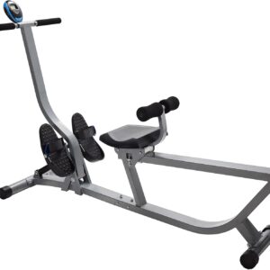 Stamina Hydraulic Rower Machine with Smart Workout App – Rowing Machine with Adjustable Resistance for Home Gym Fitness