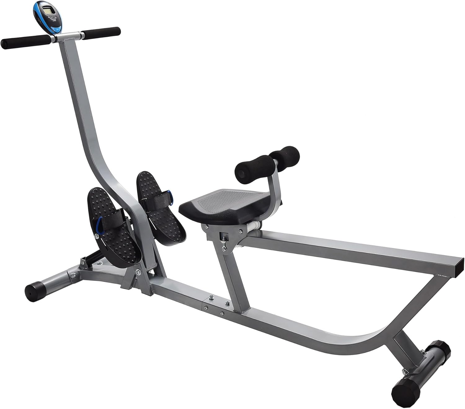 Stamina Hydraulic Rower Machine with Smart Workout App - Rowing Machine with Adjustable Resistance for Home Gym Fitness