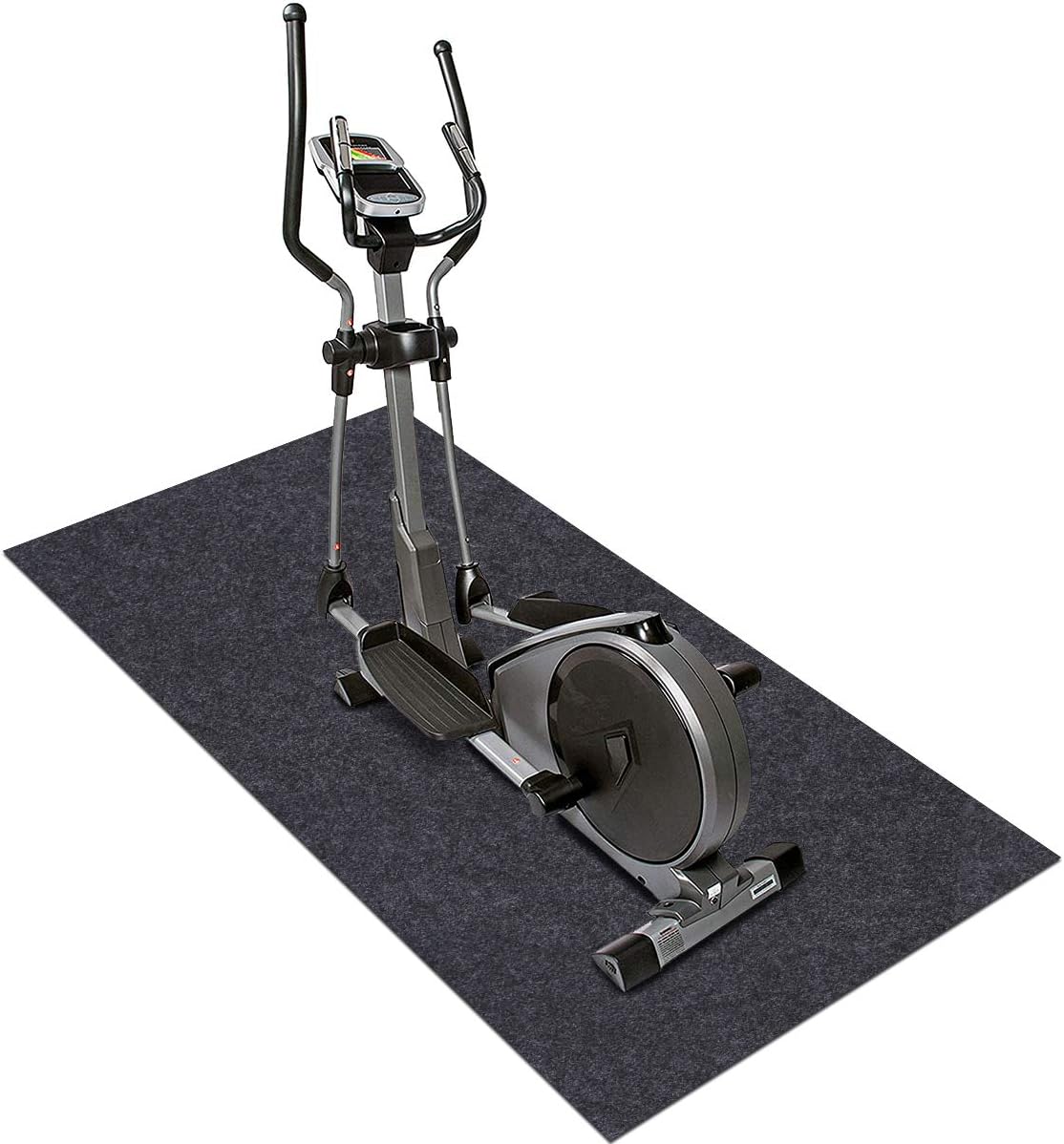 Fitness Equipment Mats, Absorbent/Waterproof – Protects Exercise Equipment and Floor,Protective Flooring Under Elliptical Machine mat, Indoor Treadmill Mat,Washable (24" x 48") - Image 2