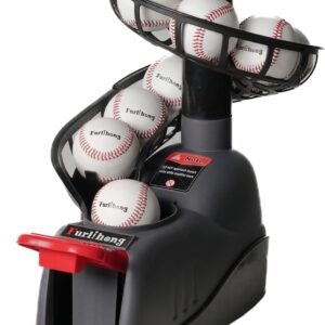 Furlihong 898BH Baseball Soft Toss Machine, Angle Adjustable, Step On Paddle and Release to Launch, No Power Supply Needed, Works with Regulation Baseball