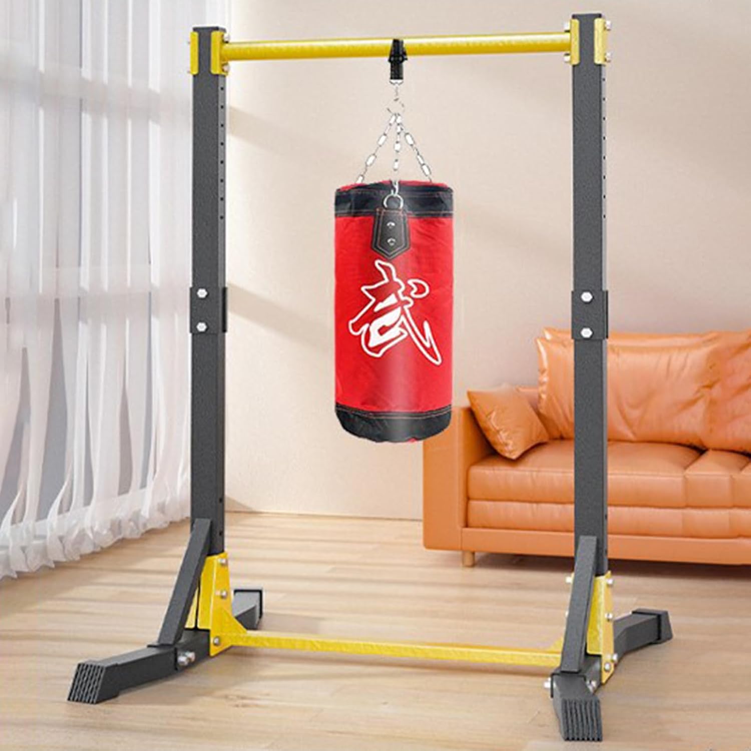 Pull Up Bar Stand,Freestanding Pull-up Bar,Free Standing Pull Up Bar for Home Gym, Pull Up Stand Station 400LBS with 11 Gears Adjustment - Image 3