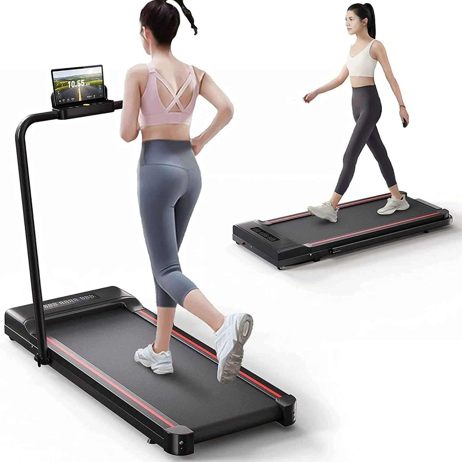 Sperax Walking Treadmill Pad with APP, 3 in 1 Under Desk Treadmill, 400W Low Noise Walking Vibration Pad with Remote Control,Portable Treadmills for Home Office