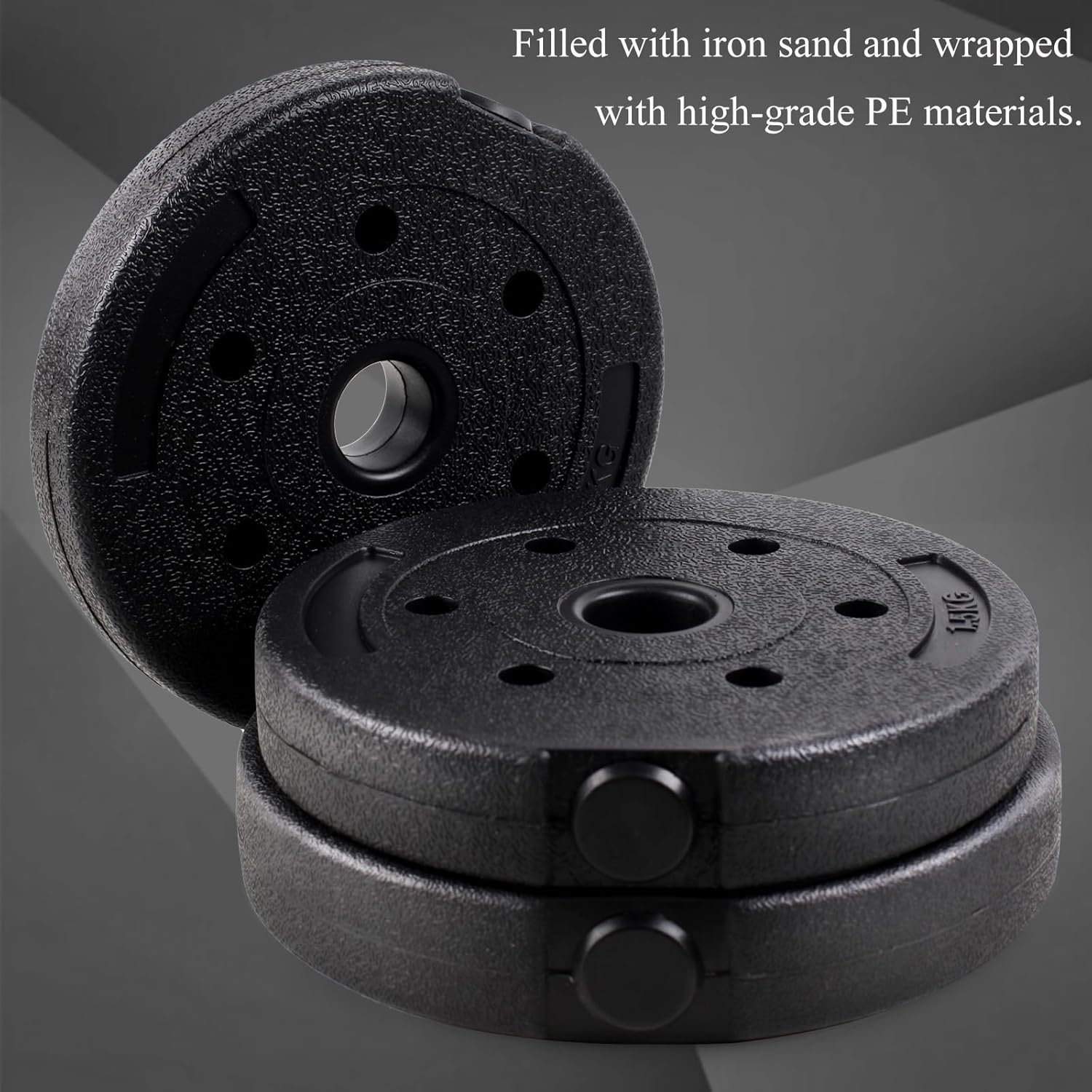 Adjustable Dumbbell Set, 40lbs Free Weights with Connector, Convertible Dumbbell Barbell Push-up Stand Set, 3 in 1 Home Gym Fitness Weight Set for Men/Women - Image 3