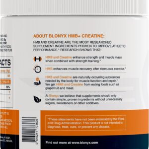 HMB + Creatine Supplement – 3g Daily HMB for Enhanced Strength, Power & Recovery, Ideal for High-Intensity Athletes, 30-Day Supply