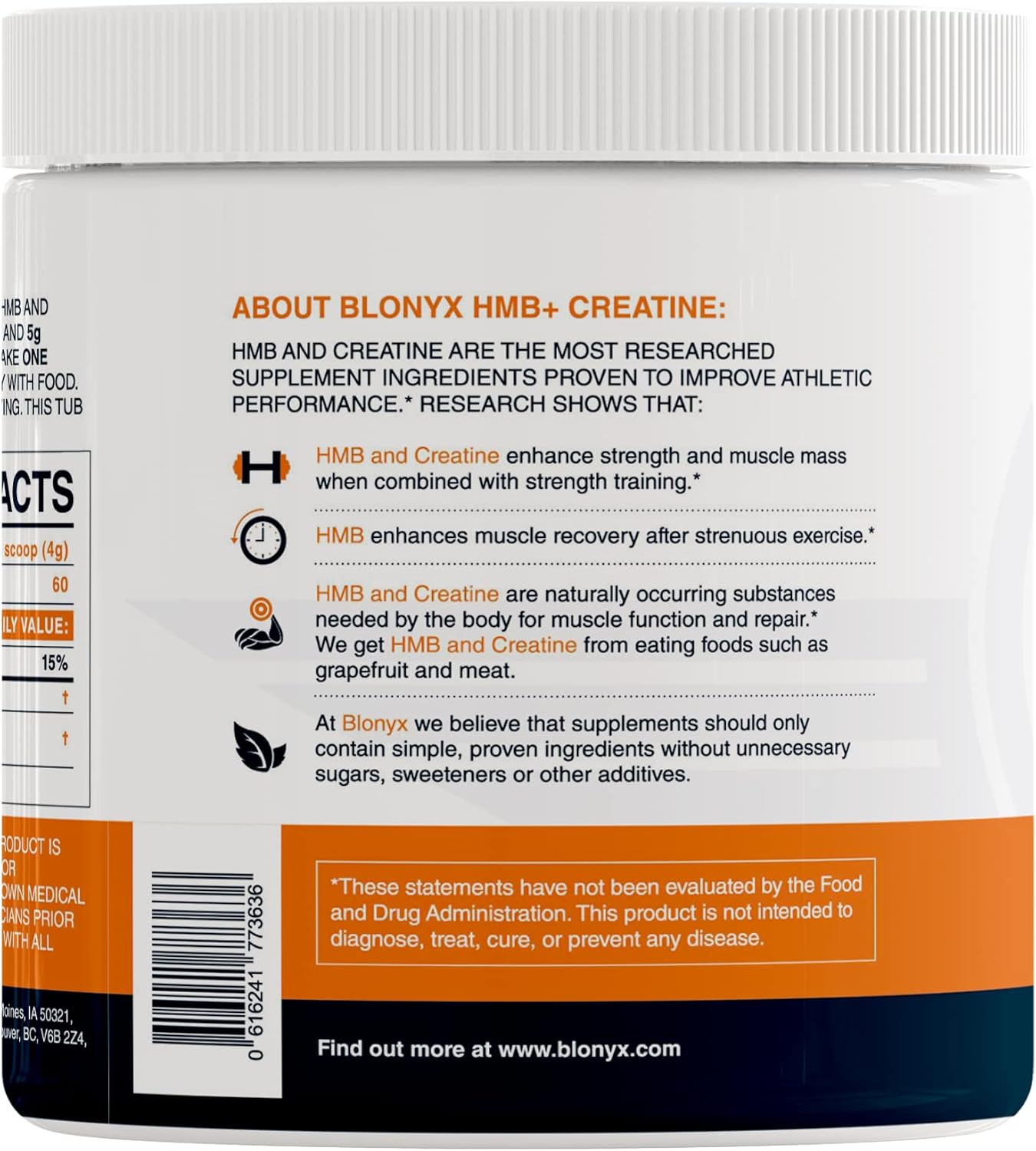 HMB + Creatine Supplement - 3g Daily HMB for Enhanced Strength, Power & Recovery, Ideal for High-Intensity Athletes, 30-Day Supply - Image 2