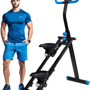 Stair Stepper for Home Gym Folding Vertical Climber Cardio Exercise Machine for Full Body Workout Machine, Adjustable Handlebar & Pedals, 300LBS Load