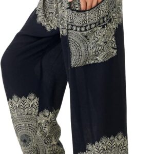 Joob Joob Boho Pants for Women – Hippie Harem Pants Women – Womens Yoga Pants – Comfy Bohemian Flowy Hippie Clothes