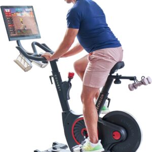 Echelon EX5-S Smart Connect Fitness Bike, 30-Day Free Echelon Membership, Easy Storage, Small Spaces, Cushioned Seat, Solid, Top Instructors, 32 Resistance Levels, Bluetooth, (Renewed Premium)