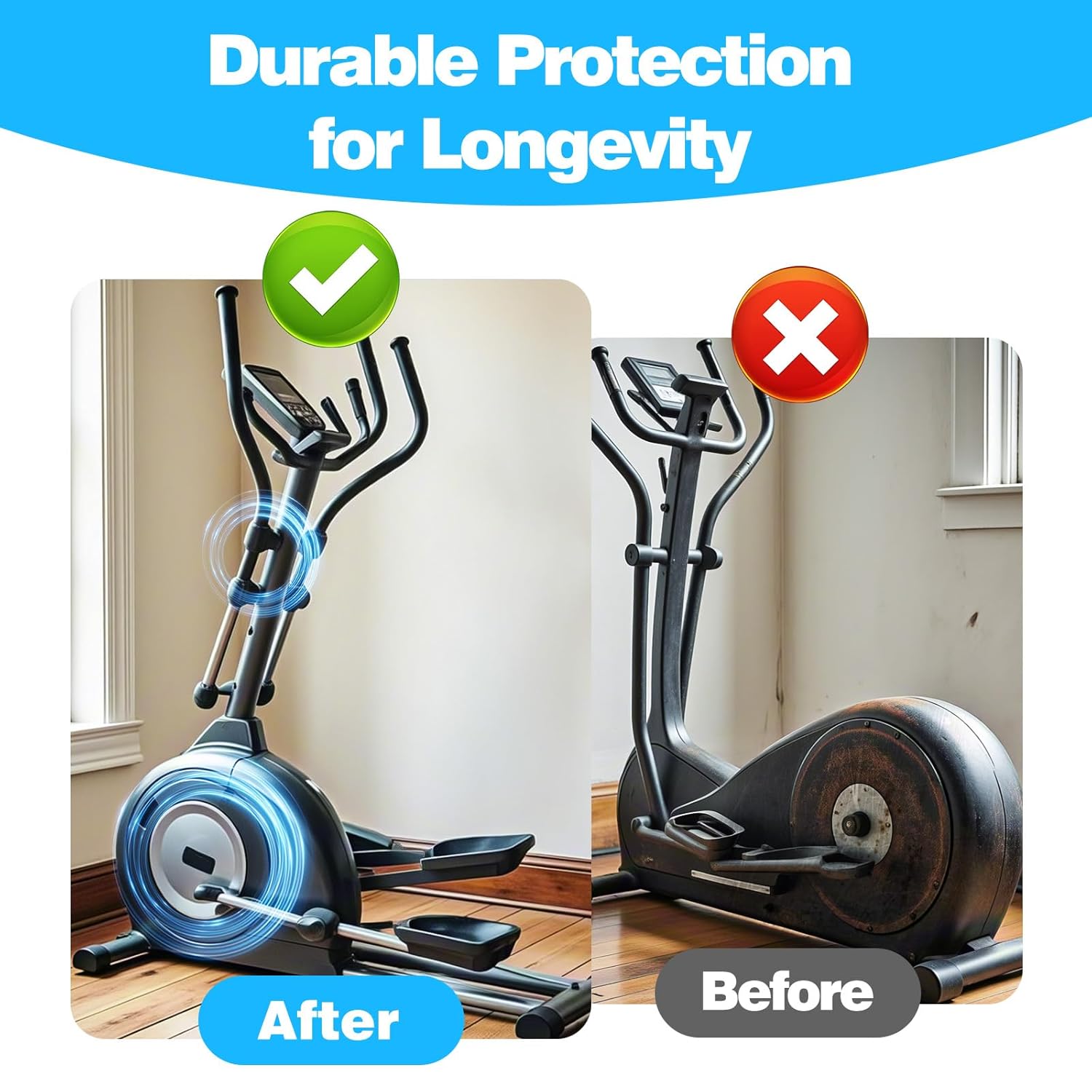 2 Pcs Elliptical Exercise Machine Lubricant, Lube Apply to Under Desk Ellipse Leg Exerciser for Home, Electric Seated Foot Pedal Exerciser, Reduce Nosie & Keep Machine Running Smoothly - Image 4