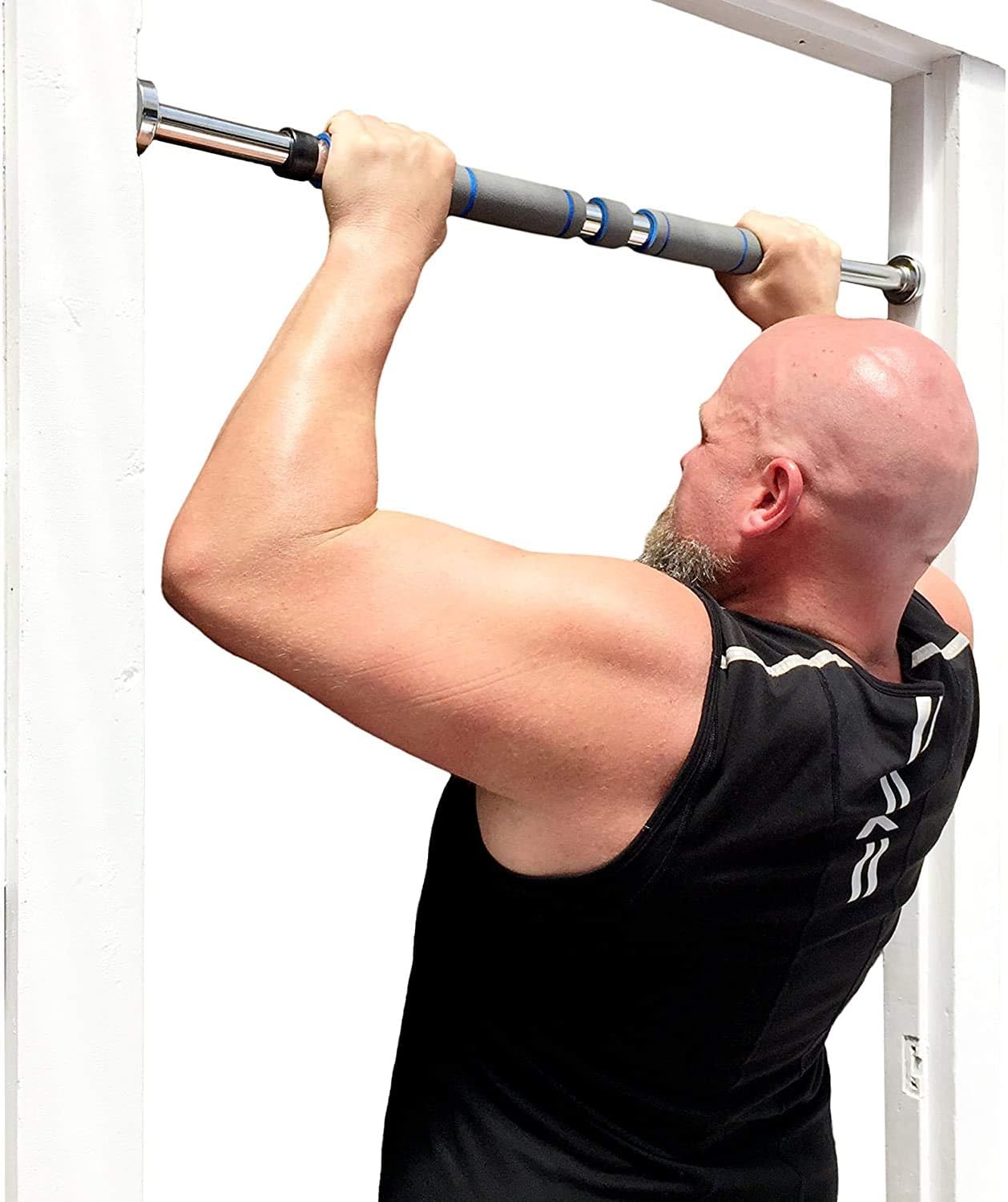 Garren Fitness Maximiza Pull Up Bar for Doorway - 27 to 39 Inches Adjustable Width Pullup Bar/Chin up Bar with 3 Sets of Screw-in Heavy-Duty Door-Mounts - Image 6