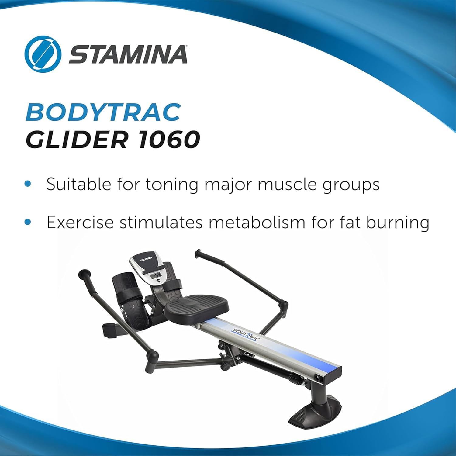 Stamina BodyTrac Glider Exercise Rowing Machine - Image 2