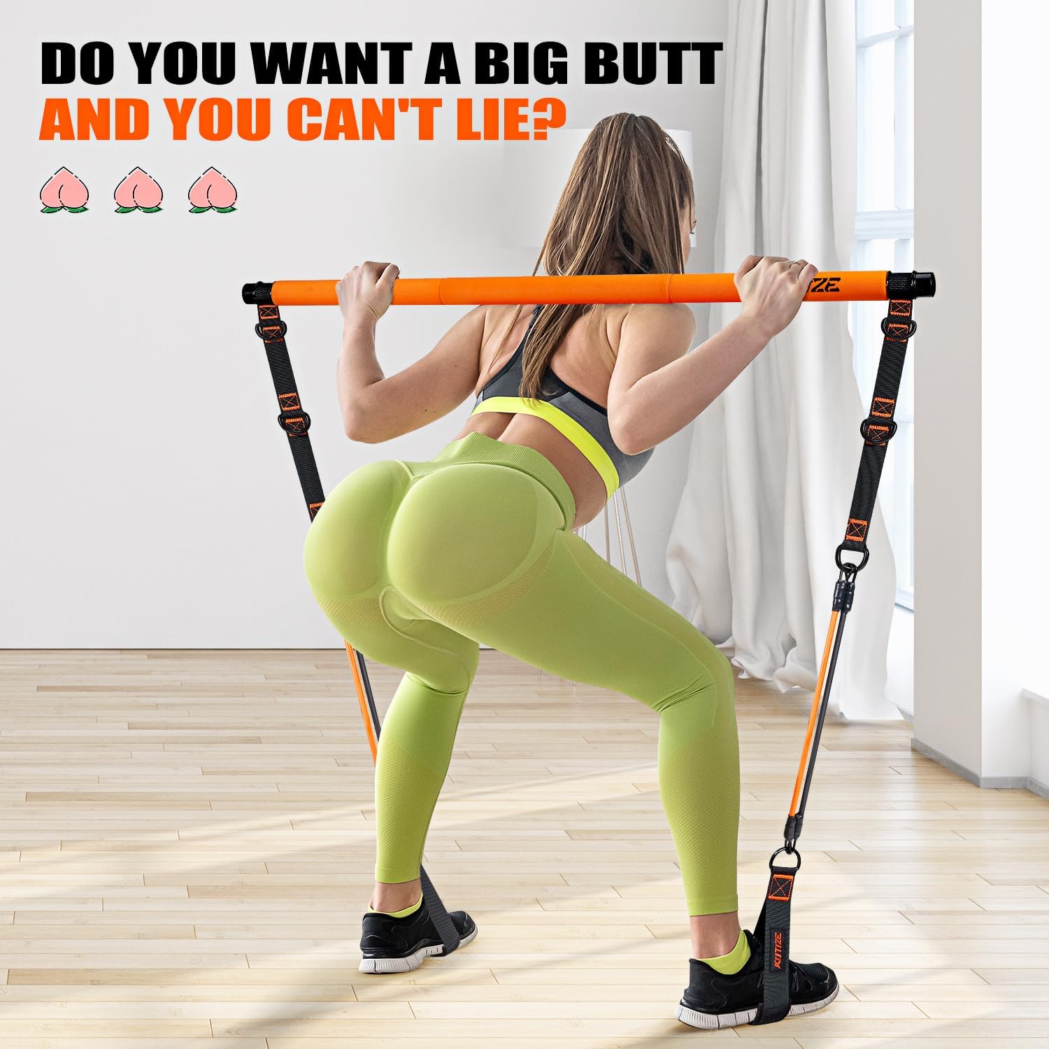 Pilates Bar Kit with Resistance Bands, Pilates Equipment, Multifunctional Pilates Bar for Women & Men, Pilates kit for Hip, Back, Arm, Full-Body Workouts, Home Gym Strength Training Equipment - Image 8