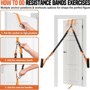 Adjustable Heavy Duty Pull Up Assistance Bands with Fabric Feet and Knee Rest – Pull Up Resistance Bands for Men, Women, and Seniors – Perfect for Dip and Resistance Strength Training Glamflex