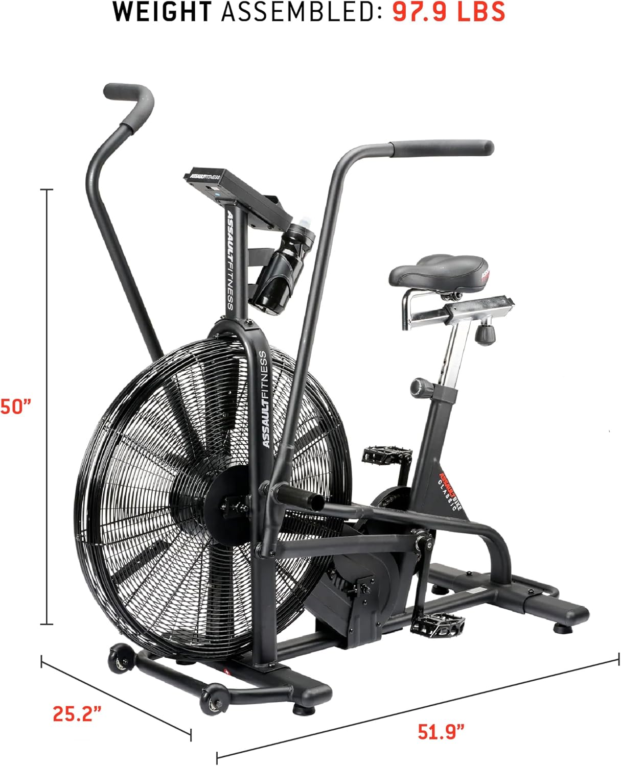 ASSAULTFITNESS Assault Air Bike Classic, Black - Image 16