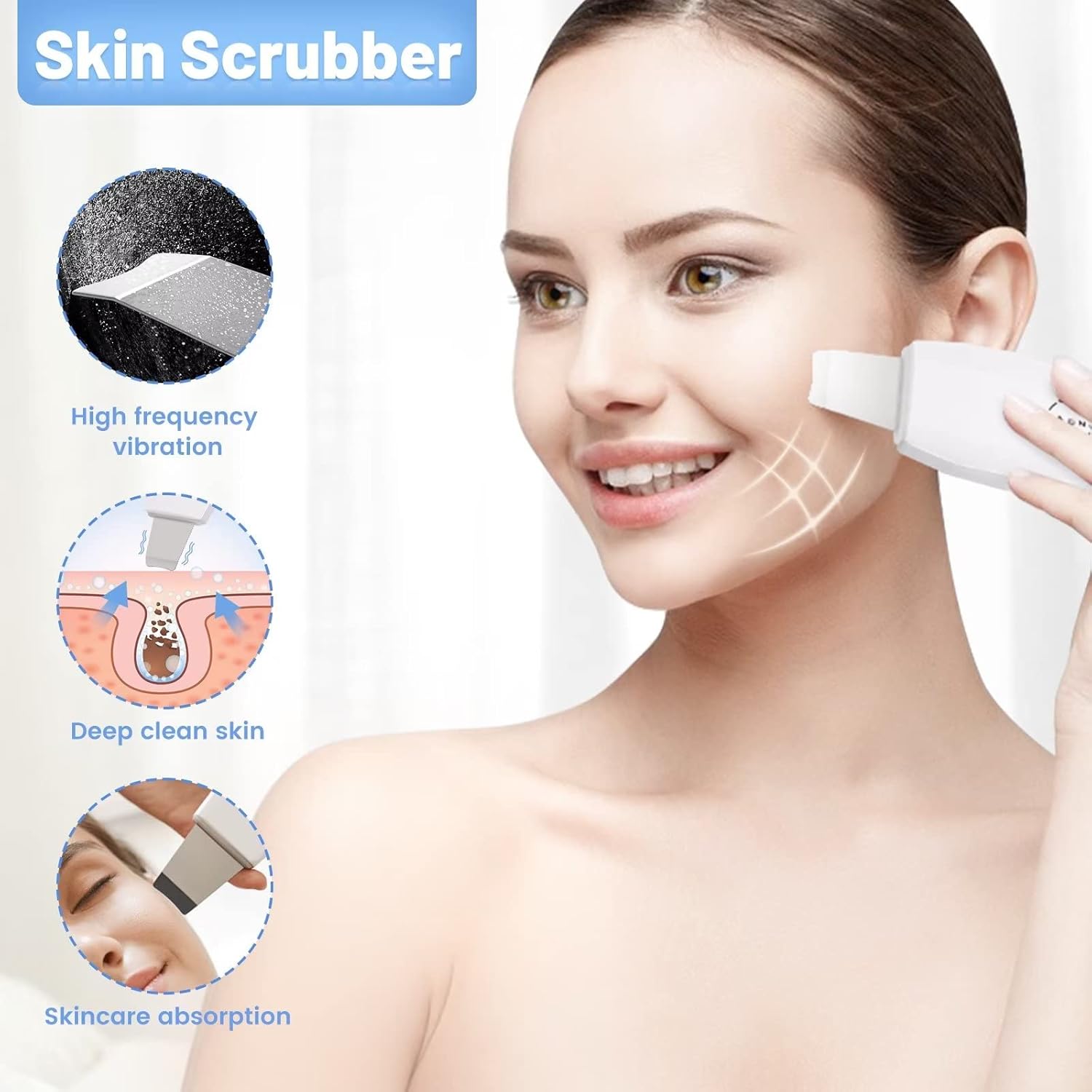 5 in 1 Micro Diamondermabrasion Machine, Mcwdoit Facial Machine 68cmhg Professional Home Use Skin Care - Image 4
