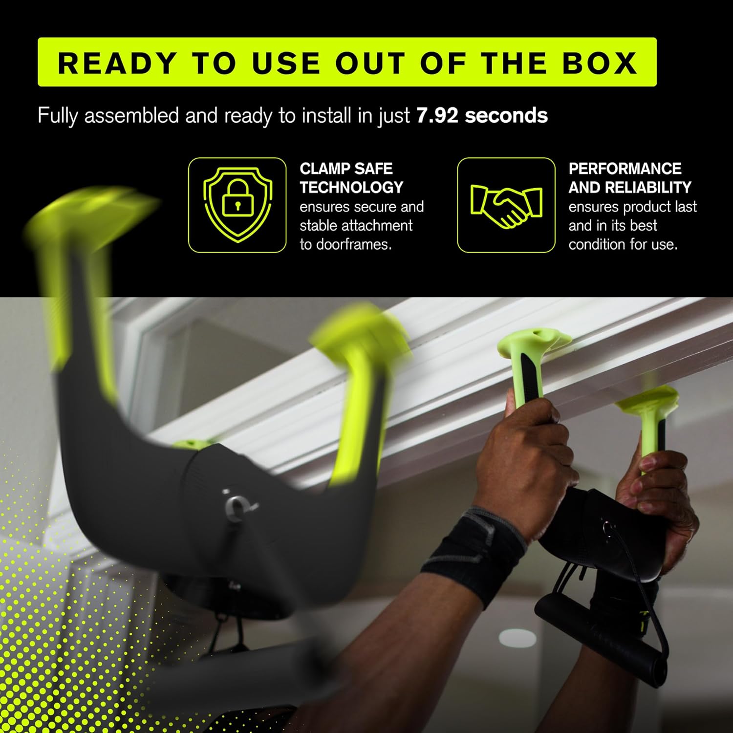 Duonamic Eleviia: Portable Doorway Pull-Up Bar – Lightweight, Travel-Ready, 250 lb Capacity - Image 5