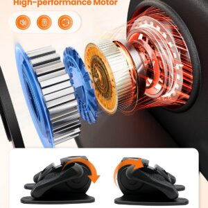 Under Desk Elliptical Machine, Ellipse Leg Exerciser as Seen on TV with Remoter, Quiet Electric Seated Pedal Exerciser, Mini Leg Exercise While Sitting for Seniors, Manual & Auto Mode for Home Office