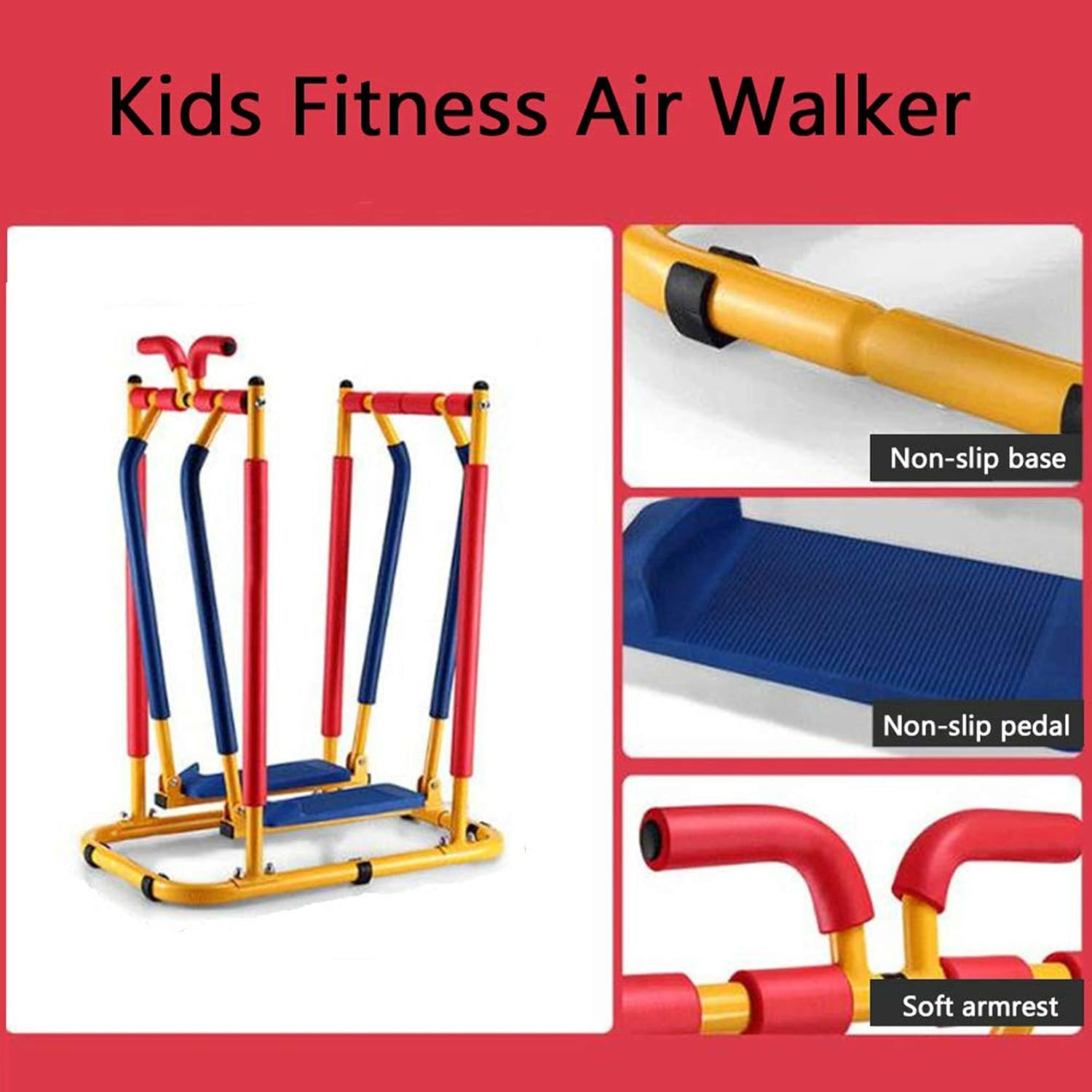 Children's Cross Trainer, Air Walkers, Multi Directional Air Glider Fitness Steppers Suitable for kindergartens, Rehabilitation institutions, Families - Image 2