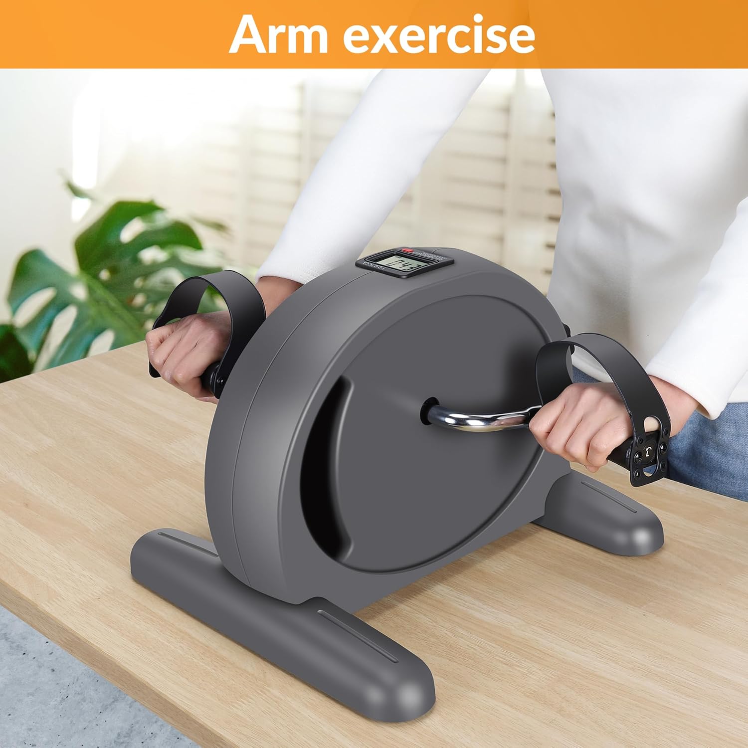 Padel Exerciser Mini Exercise Bike for Leg and Arm Cycling, Warm Up Exercise - Image 3