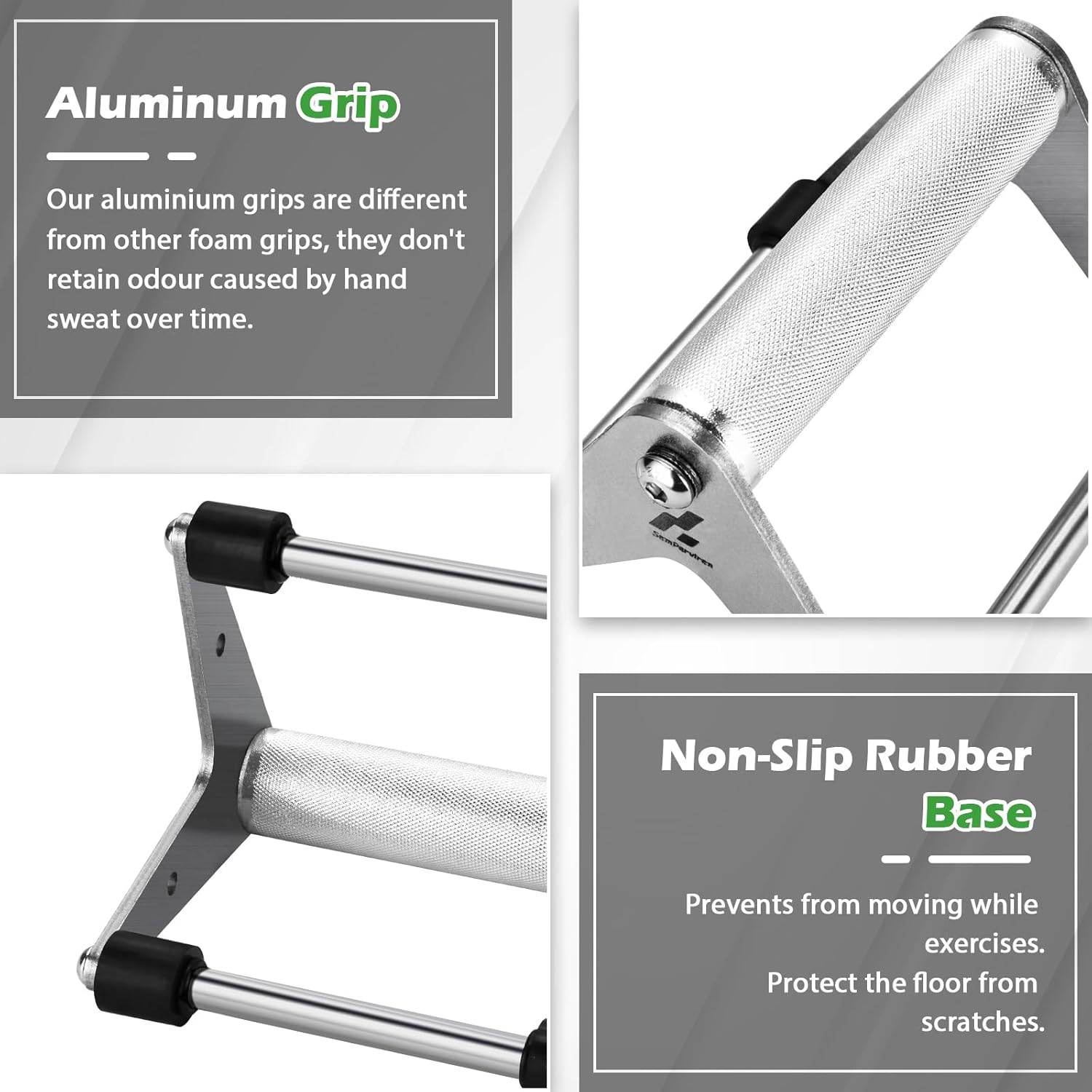 Push Up Stand, Pushup Handles for Strength Training, Heavy-duty Stainless Steel Push Up Bars Gym Exercise Equipment, Hold Up to 500lbs, 1 Pair - Image 5