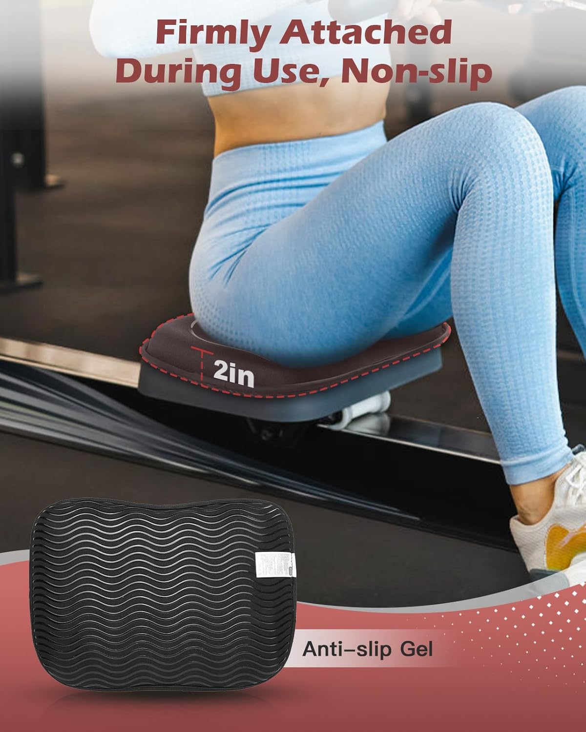 Rowing Machine Seat Cushion for The Concept 2 Rowing Machine with Extra Sports Headband, Memory Foam Row Machine Pad-Compatible with Concept 2 Rower, Recumbent Stationary Bike, Watter Rower - Image 6