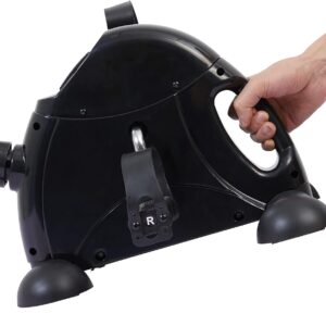 Pedal Exerciser Under Desk Bike Mini Exercise Bike for Leg and Arm Cycling Exercise Portable Peddler with LCD Display