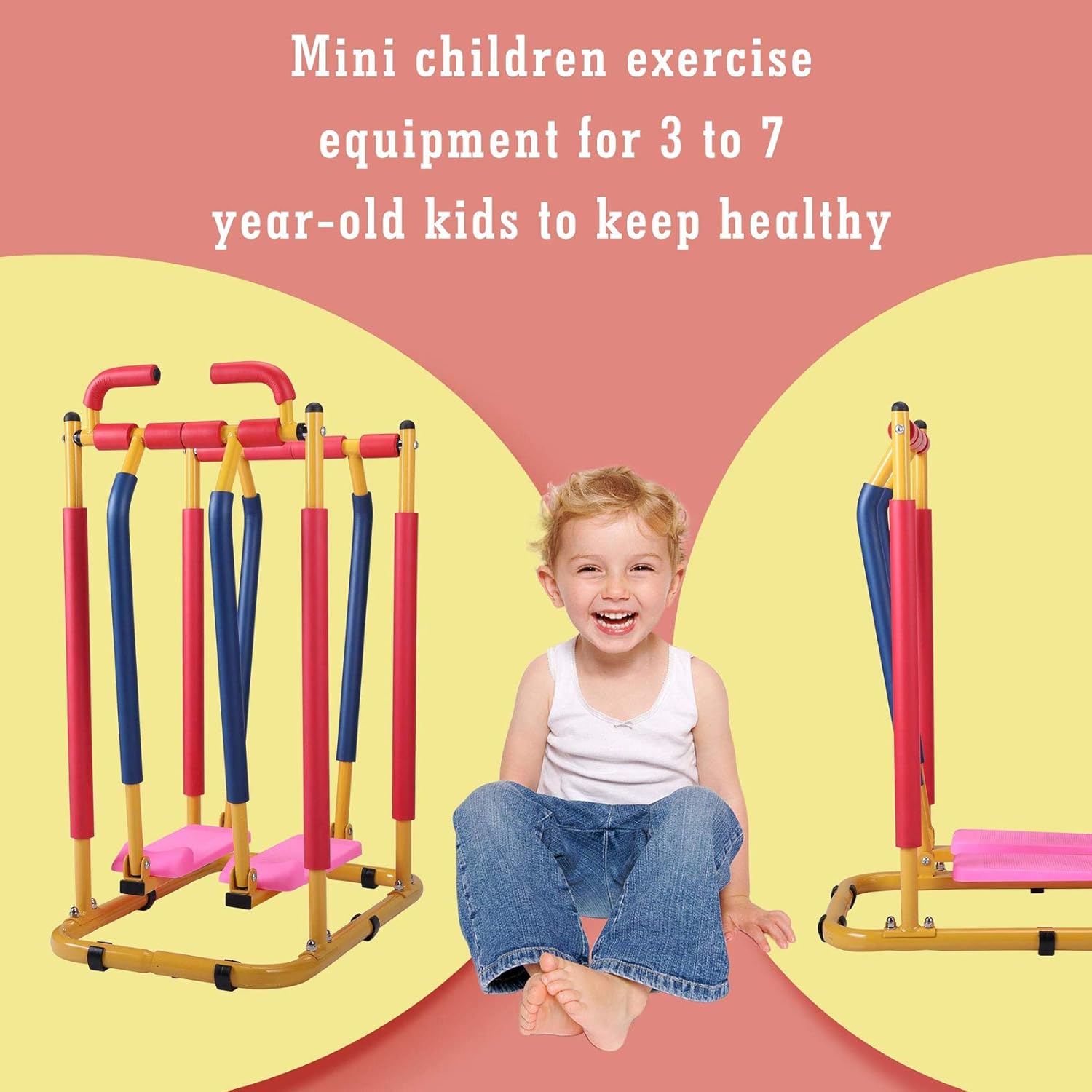 Children's Cross Trainer, Air Walkers, Multi Directional Air Glider Fitness Steppers Suitable for kindergartens, Rehabilitation institutions, Families - Image 5