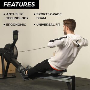 Rowing Machine Seat Cushion Compatible with Concept 2 Rower- Gel Seat Pad Also Compatible with Hydrow, Peloton and More Rowing Machines – Ideal Rower Accessories
