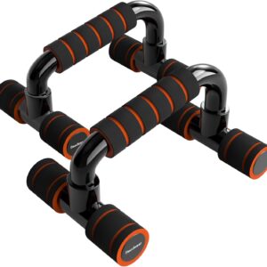 READAEER Push Up Bars Gym Exercise Equipment Fitness 1 Pair Pushup Handles with Cushioned Foam Grip and Non-Slip Sturdy Structure Push Up Bars for Men & Women