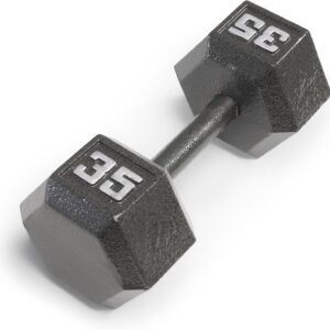 Marcy Cast Iron Hex Dumbbells Collection – Available size from 3-lb to 100-lb, SOLD INDIVIDUALLY