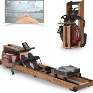 JOROTO Rowing Machines for Home Use, Foldable Rower Machine with Bluetooth Monitor, Tablet Holder Water Rowing Machine