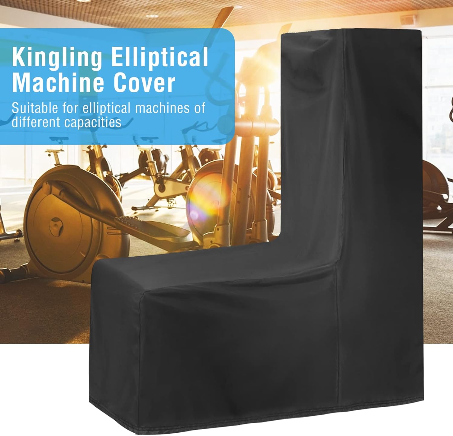 Kingling Elliptical Exercise Machine Cover - Waterproof & Dustproof Protective Cover for Home Use - Image 7
