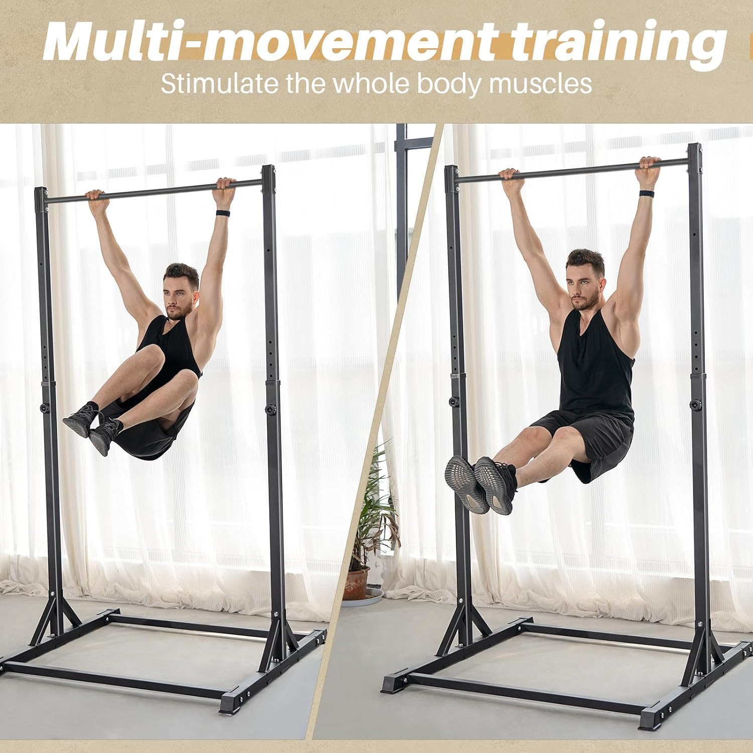 Pull Up Station, Bongkim Power Tower Portable Pullup Bar Station, Pull Up Bar for Home Gym, Pull Up Tower Station 330LBS - Image 6