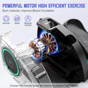 ANCHEER Under Desk Elliptical Machine, Electric Seated Pedal Exerciser, Mini Elliptical Machines for Seniors, LCD Display Monitor, Remote Control, Leg Exerciser for Home